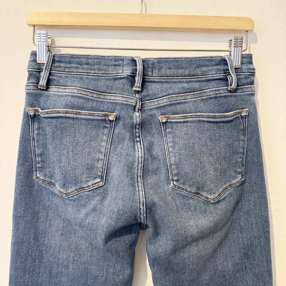 Frame Denim Le High Rise Straight Leg Jeans Casual Preppy Blue Bestia Size 29 - Picture 10 of 12